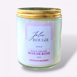 bougie parfumée bois de rose