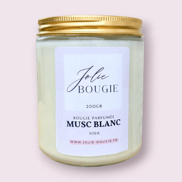 bougie parfumée artisanale musc 200 ml
