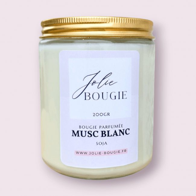 bougie parfumée artisanale musc 200 ml