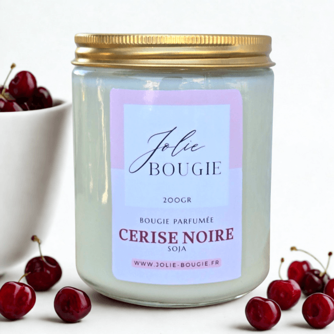 bougie parfumée cerise noire 200 ml