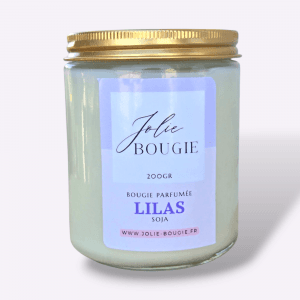 bougie parfumée artisanale lilas 200 ml