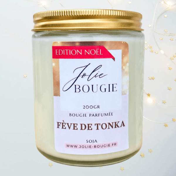 bougie artisanale parfumée tonka 200 ml