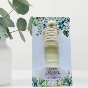 diffuseur de voiture personnalisé pour événements motif vegetal