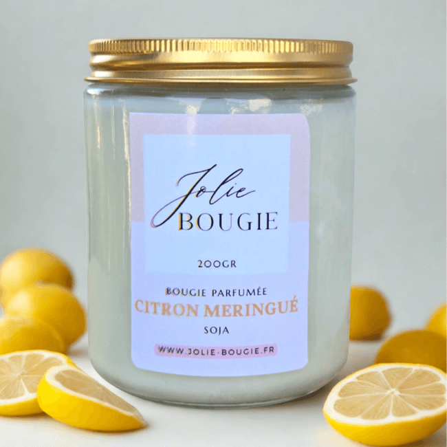 bougie parfumée itron meringué