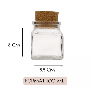 bougie personnalisée baptême en liège 120ml cadeau invités