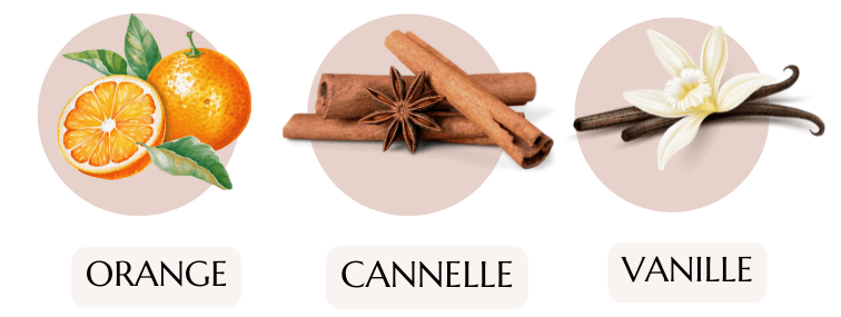 bougie parfumée cannelle et orange 200ml