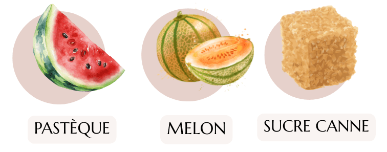 bougie parfumée pastèque et melon 200 ml