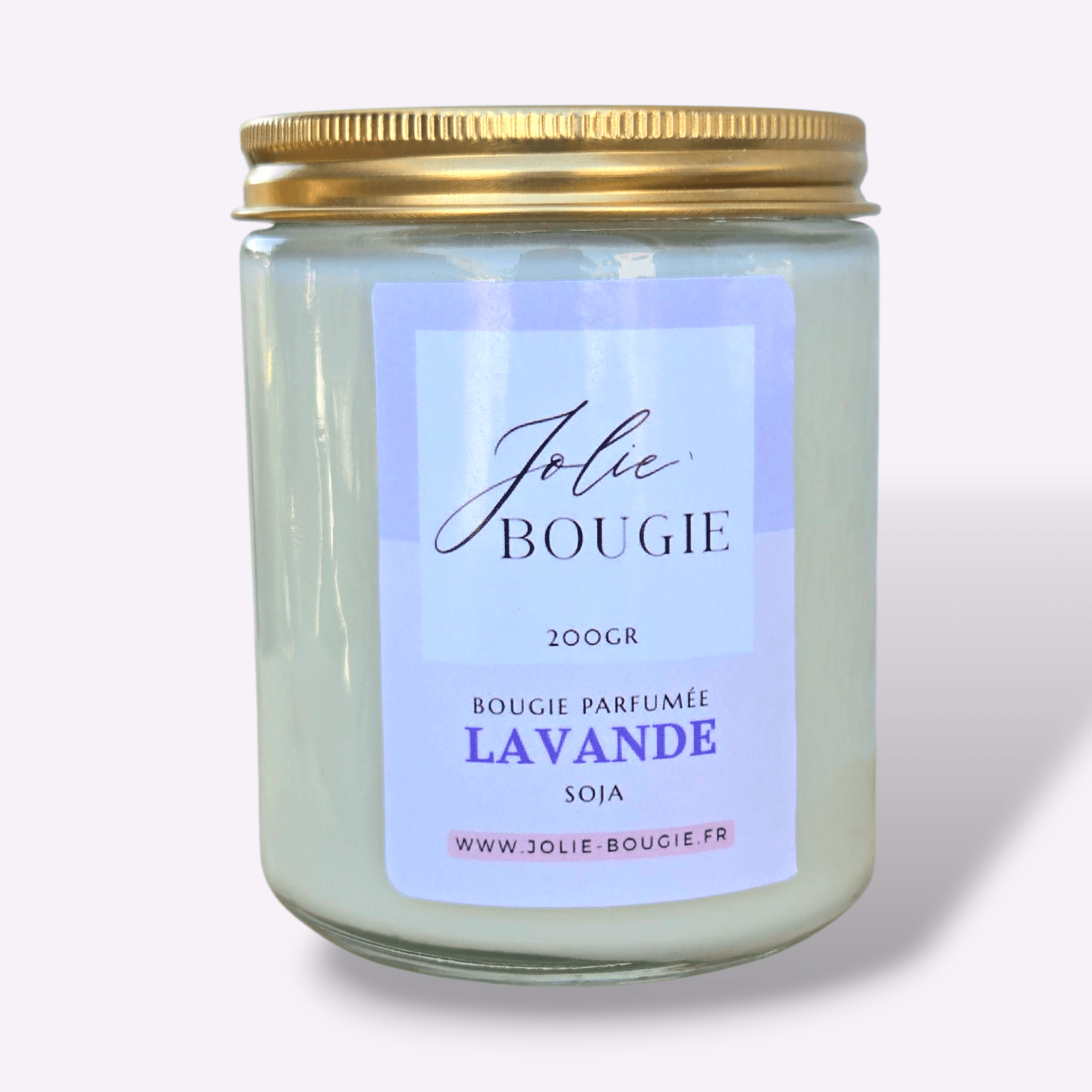 Bougie parfumée artisanale florale Lavande