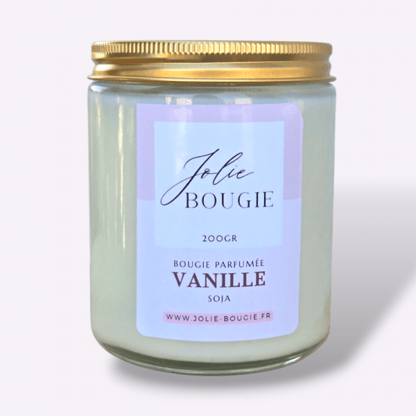 Bougie parfumée artisanale gourmande vanille 200 ml