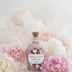 fiole de sel personnalisé mariage 60 gr cadeaux invités