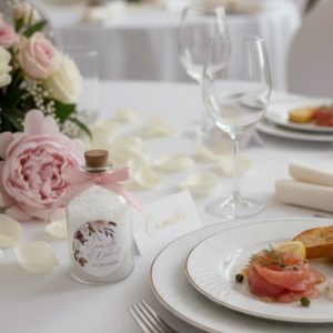 fiole de sel personnalisé mariage 60 gr cadeaux invités