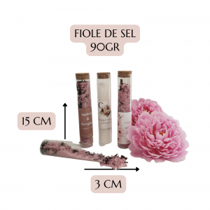 tube de sel blanc personnalisé mariage 90 gr cadeaux invités