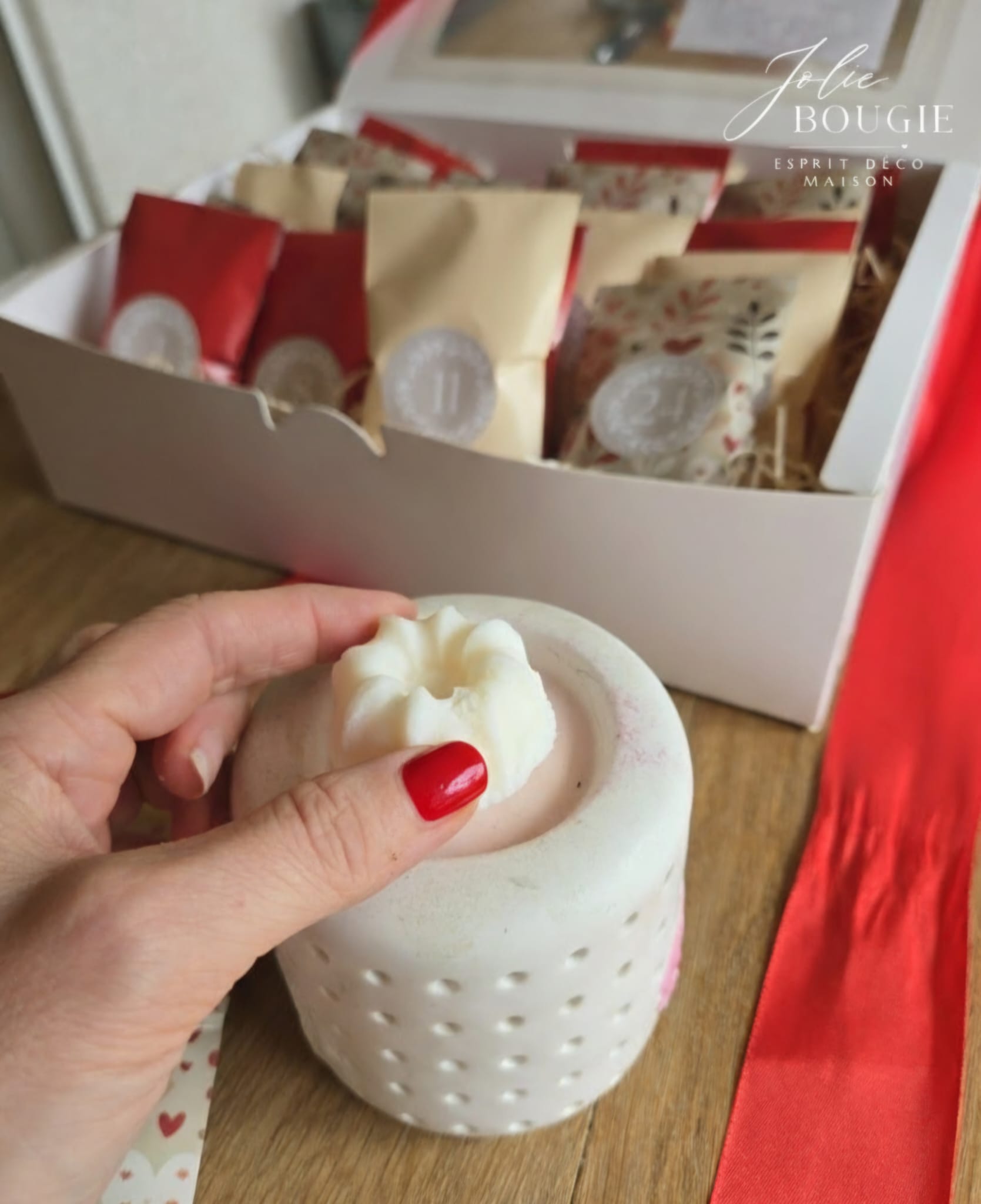 Calendrier de l'avent 24 fondants parfumés