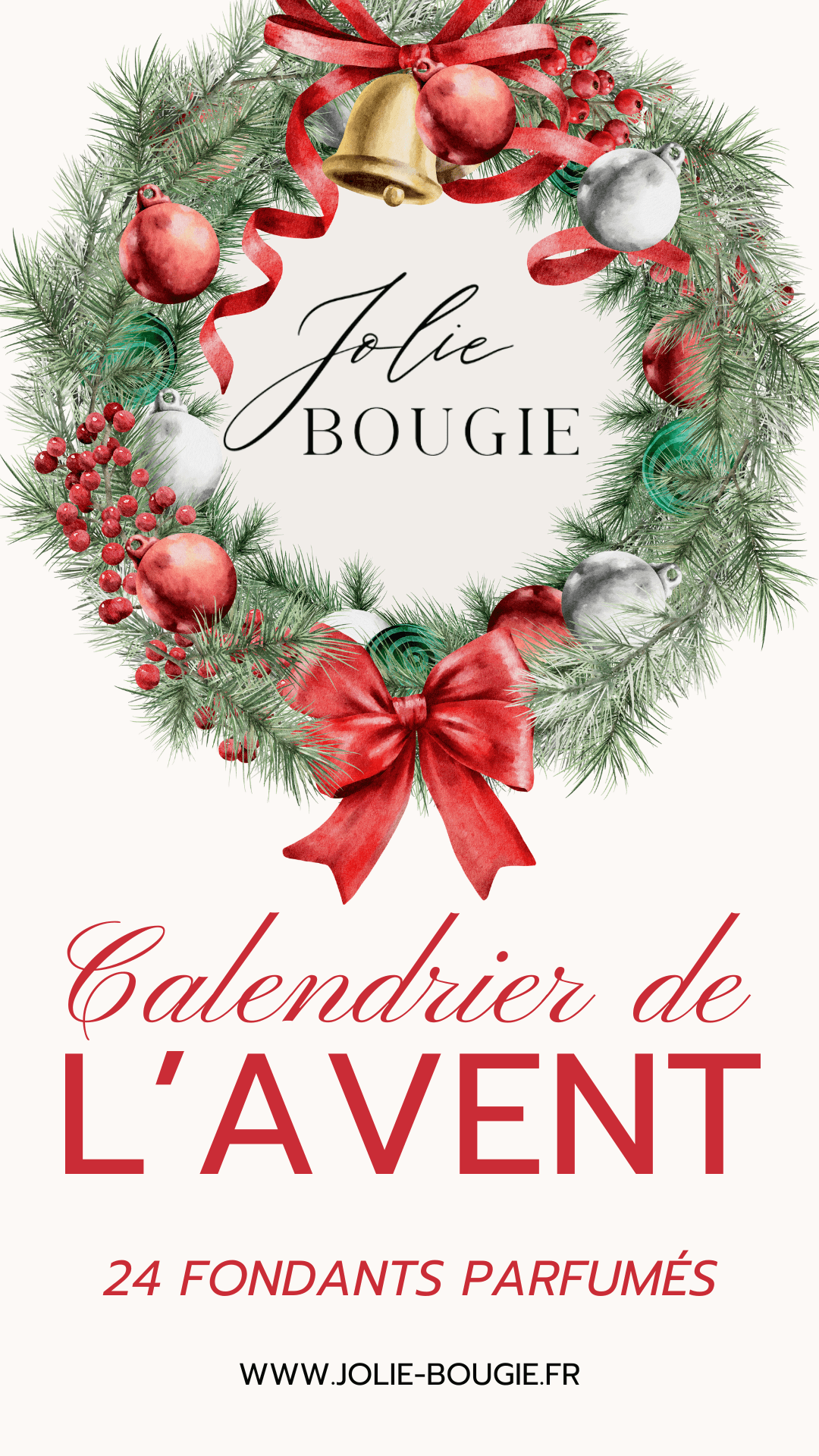 calendrier de l'avent 24 fondants parfumés