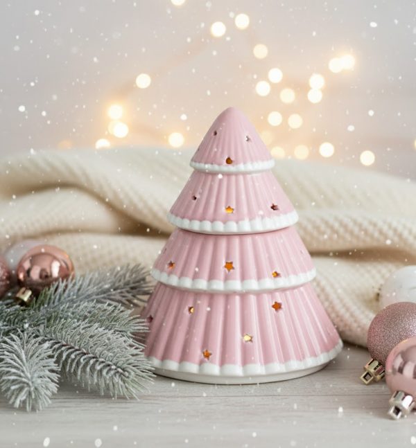 brûleur fondant parfumé "sapin rose"