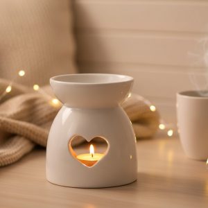 brûleur fondant parfumé "coeur blanc"